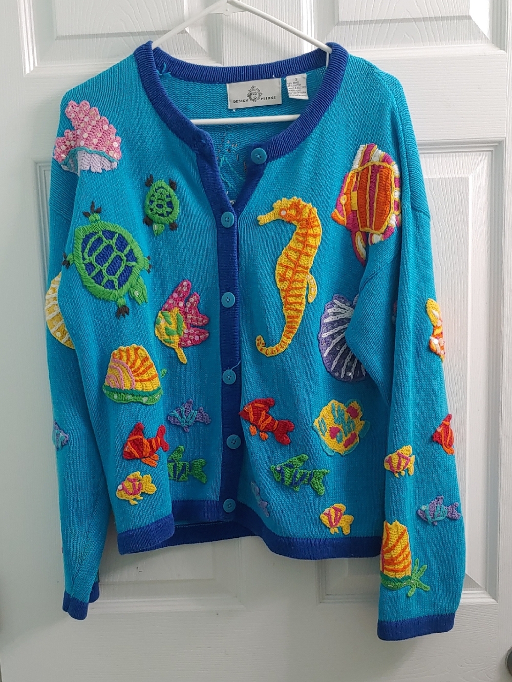 Vintage Design Options By Philip & Jane Gordon Cardigan Chunky Knit Size S